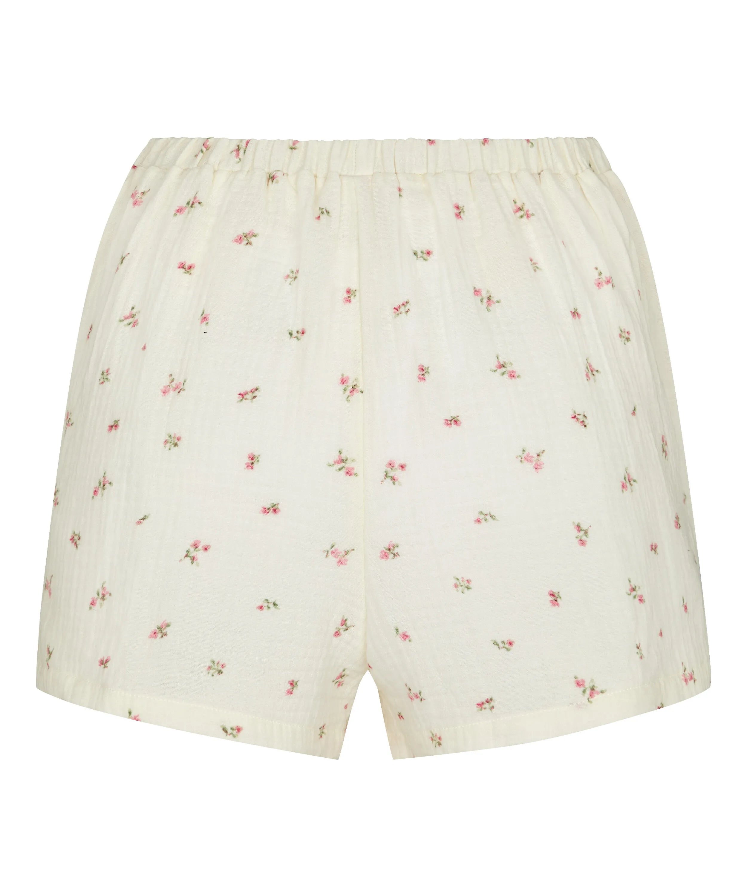 Hunkemoller White Women Muslin Short SKU: 304590_White Image 05