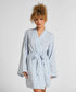 Hunkemoller Blue Women Muslin Robe Short SKU: 304591_Blue Image 01