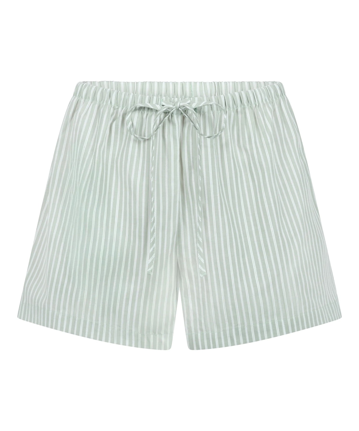 Hunkemoller Green Women Stripe Woven Short SKU: 304596_Green Image 04