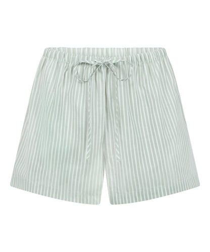 Hunkemoller Green Women Stripe Woven Short SKU: 304596_Green Image 04