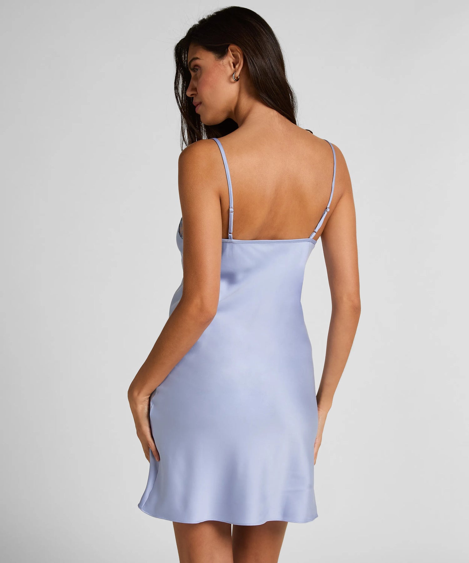 Hunkemoller Baby Lavender Women Slipdress Lace SKU: 304599_Baby Lavender Image 03