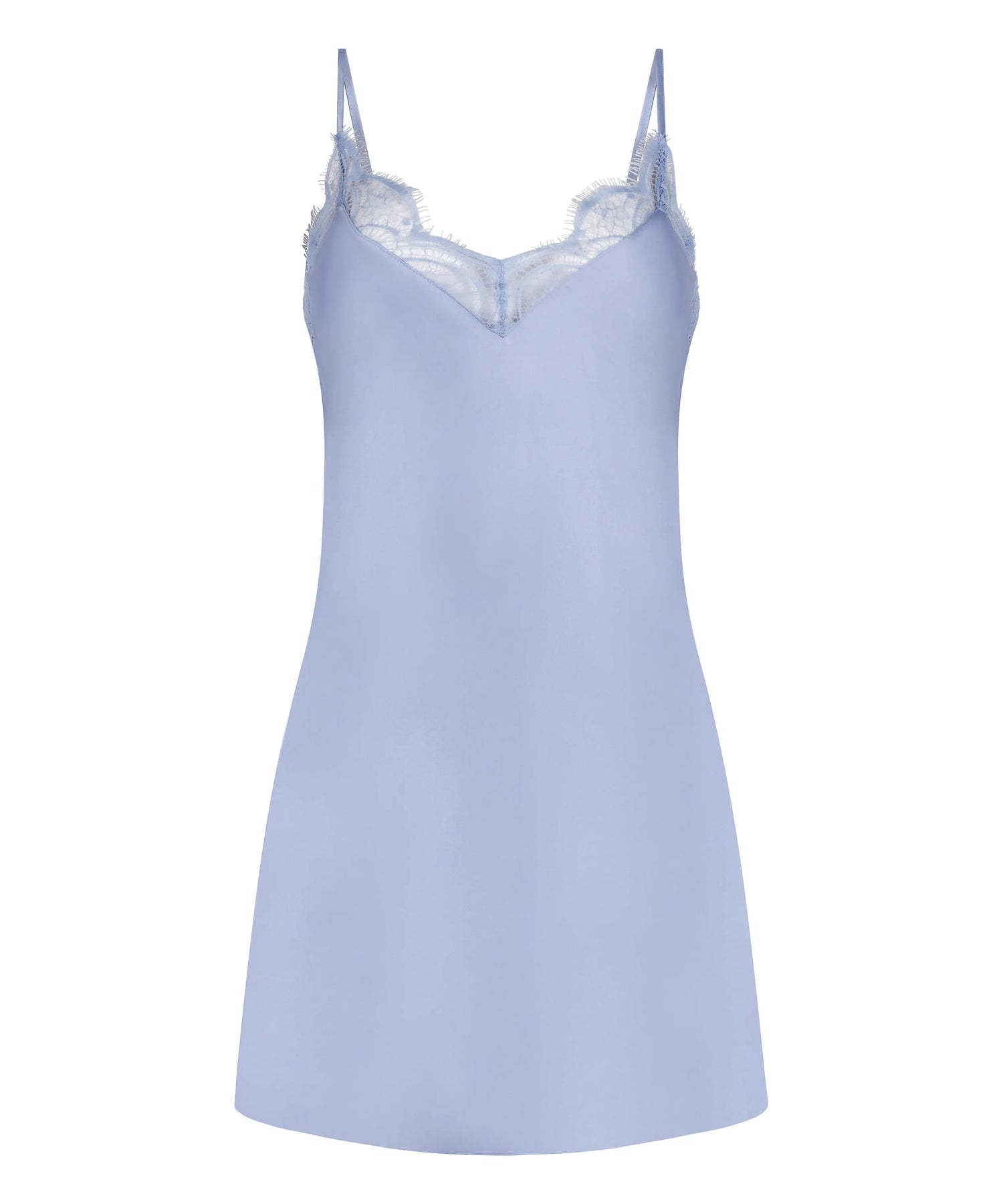 Hunkemoller Baby Lavender Women Slipdress Lace SKU: 304599_Baby Lavender Image 04