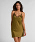 Hunkemoller Olive Drab Women Slipdress Lace SKU: 304600_Olive Drab Image 01