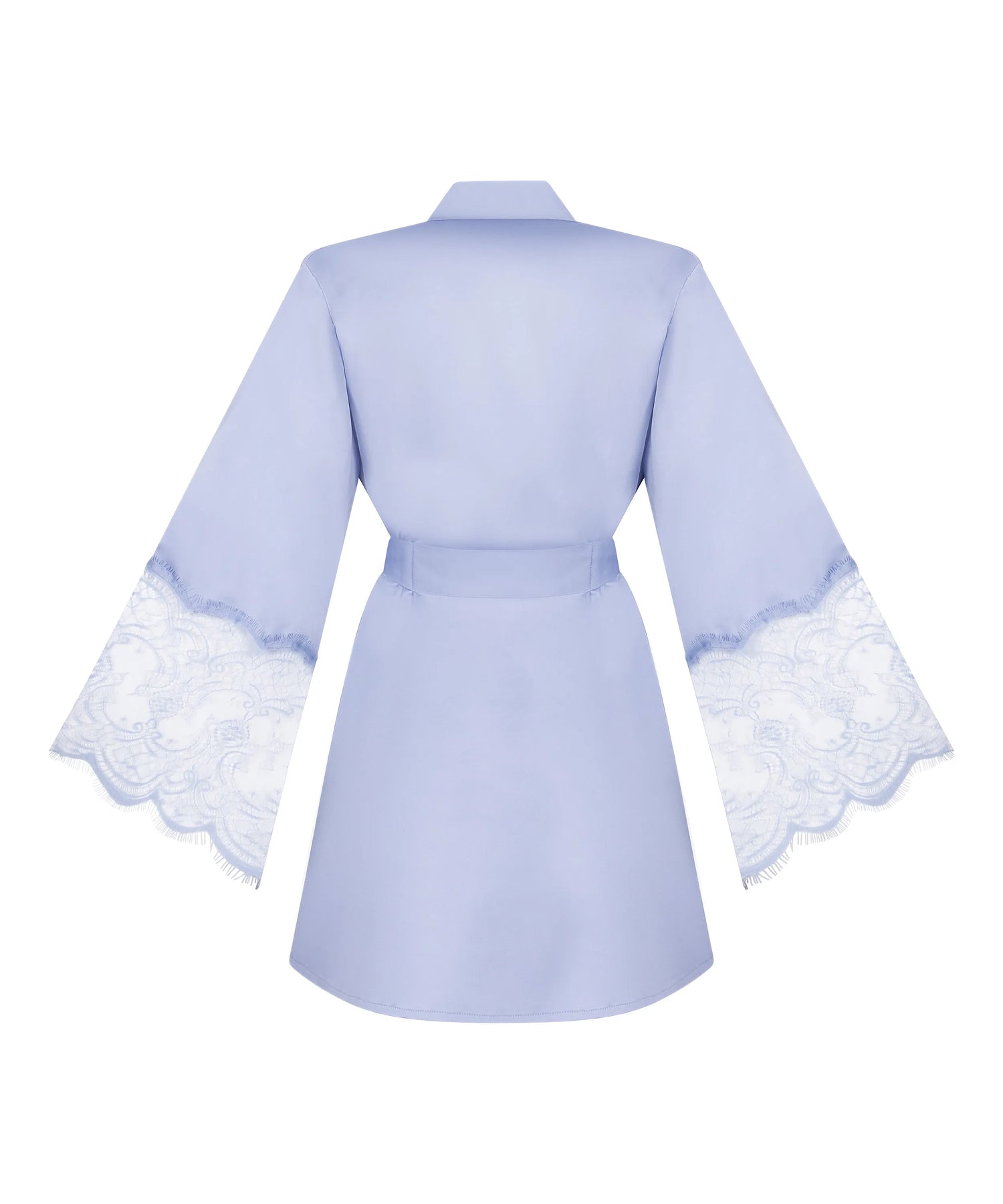 Hunkemoller Baby Lavender Women Satin Kimono SKU: 304602_Baby Lavender Image 05