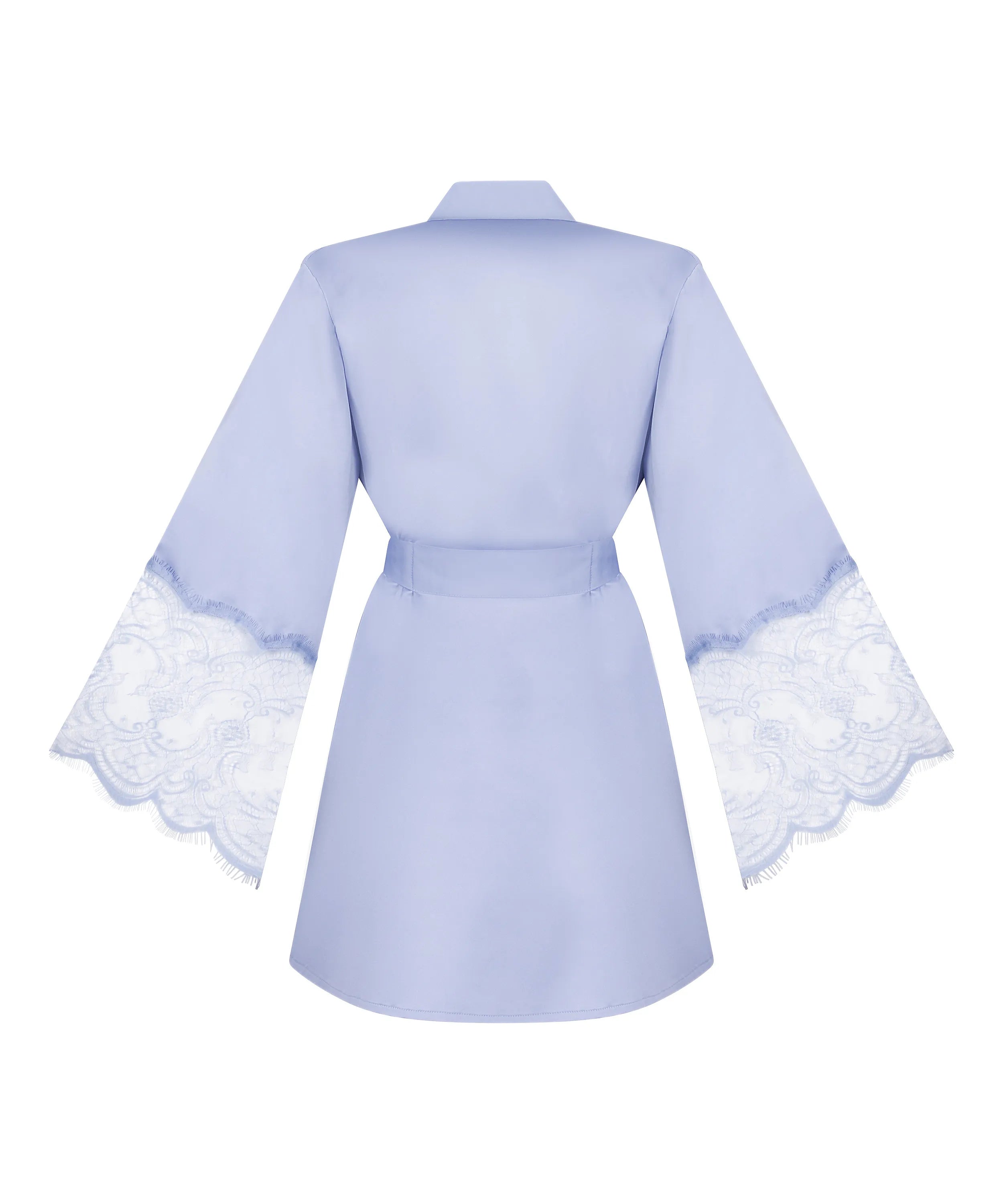 Hunkemoller Baby Lavender Women Satin Kimono SKU: 304602_Baby Lavender Image 05