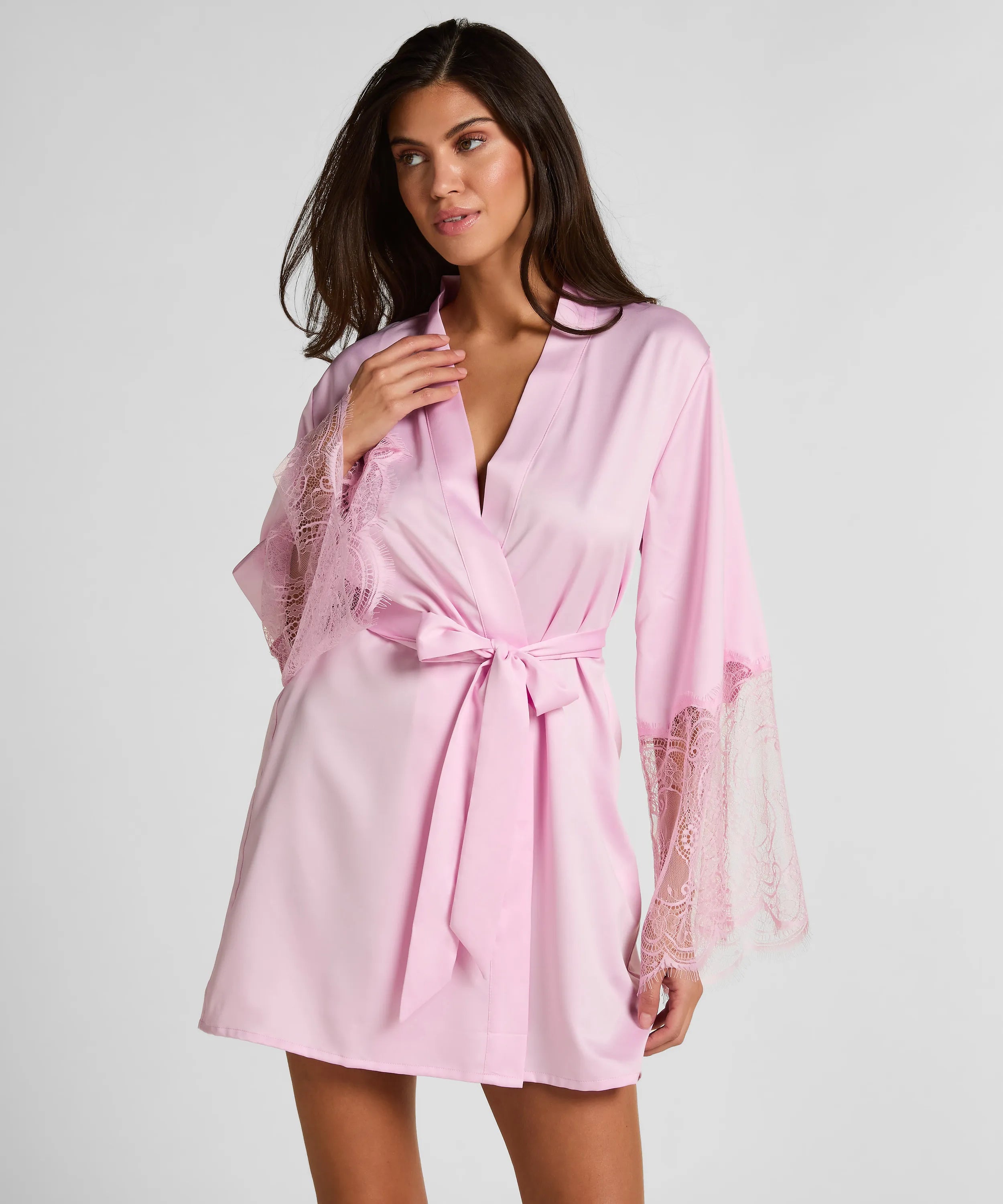 Hunkemoller Pirouette Women Satin Kimono SKU: 304603_Pirouette Image 01