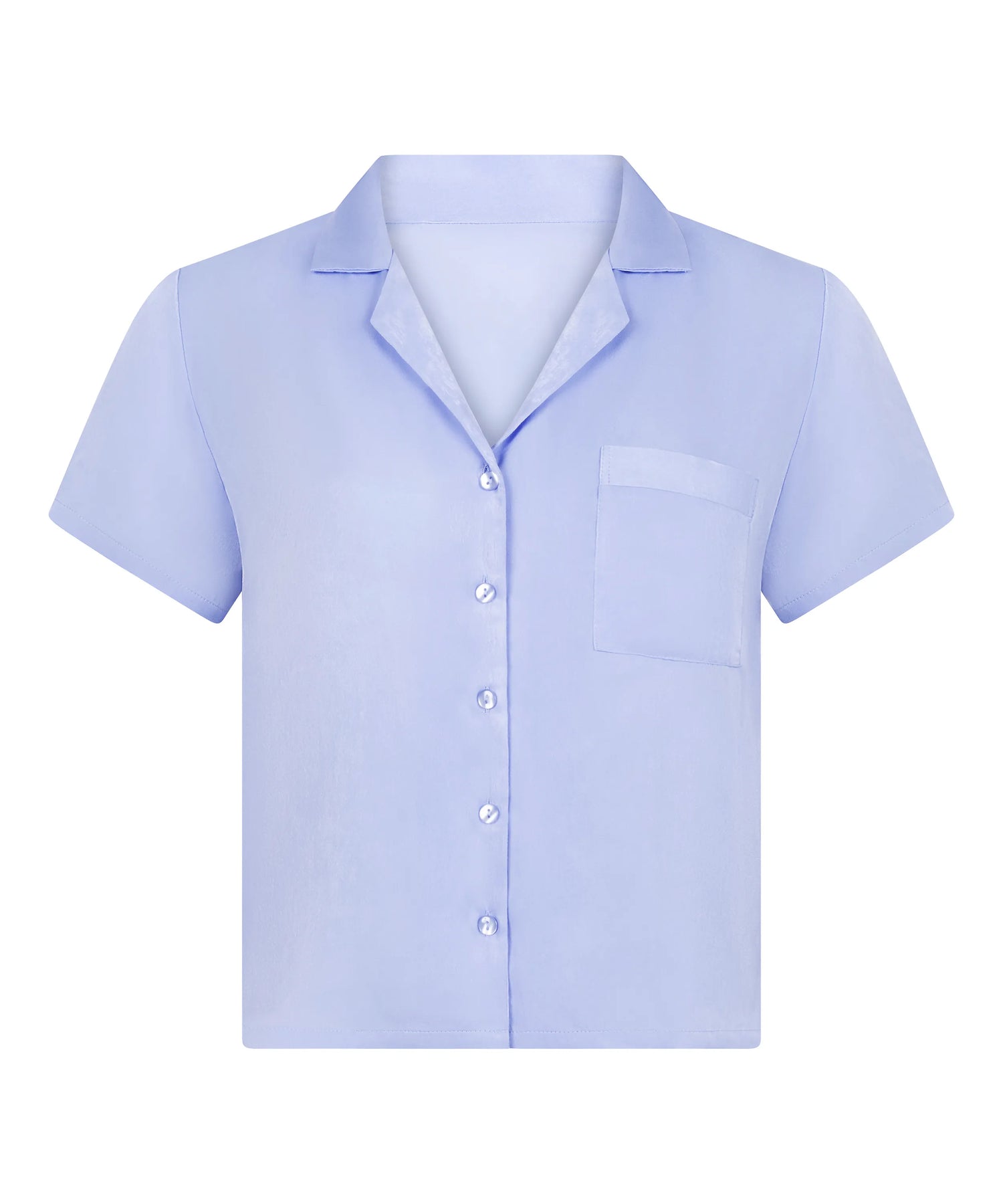 Hunkemoller Baby Lavender Women Satin Short-Sleeved Jacket SKU: 304608_Baby Lavender Image 05