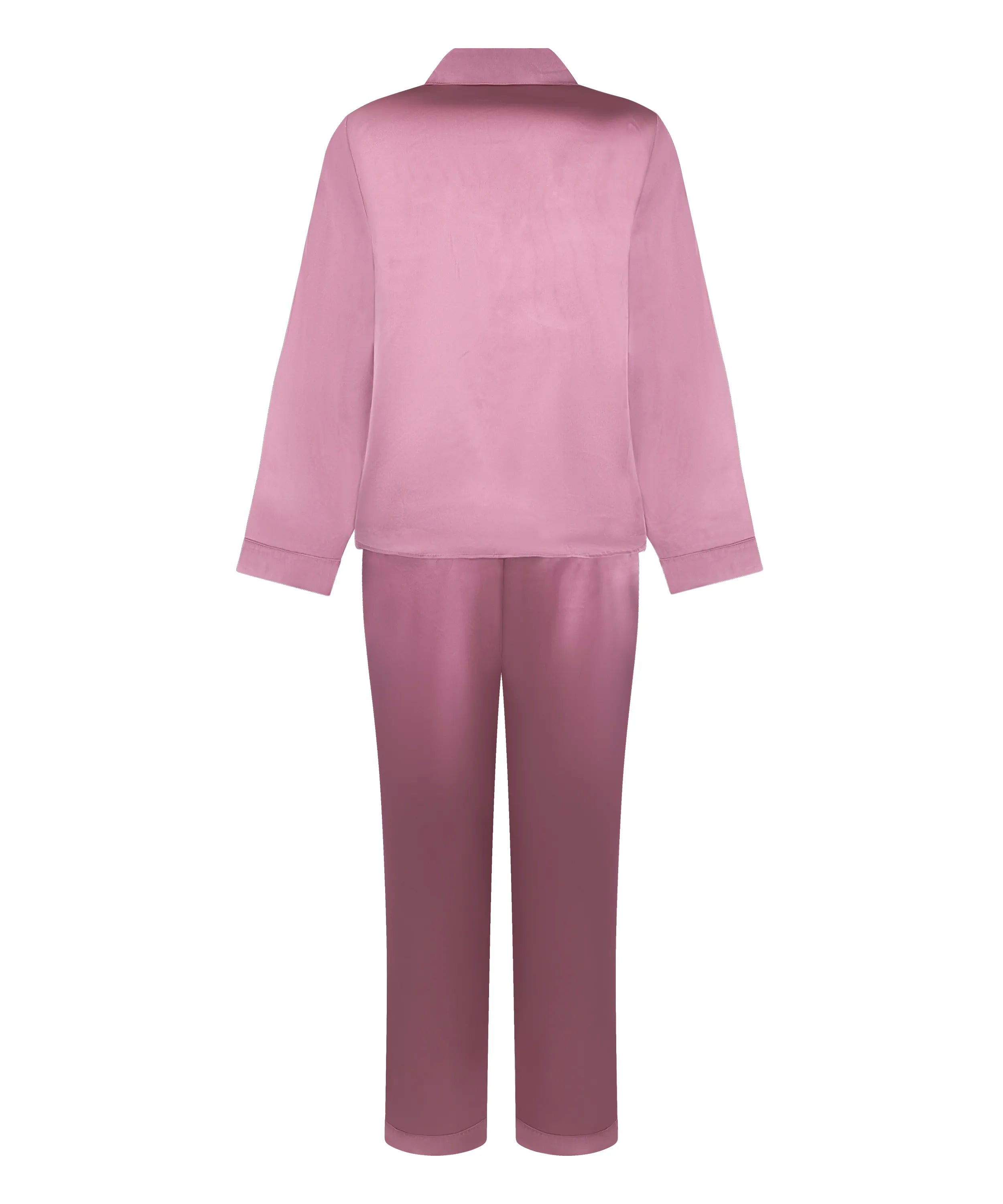 Hunkemoller Lilas Women Shiny Satin Pyjama Set SKU: 304613_Lilas Image 05