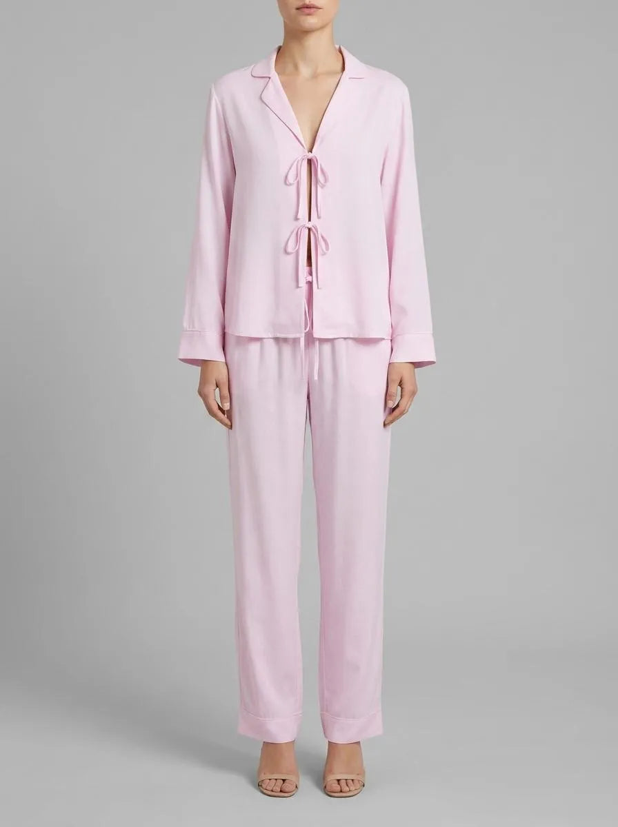 Hunkemoller Pink Lady Women Pyjama Set Woven Monchou SKU: 304614_Pink Lady Image 00