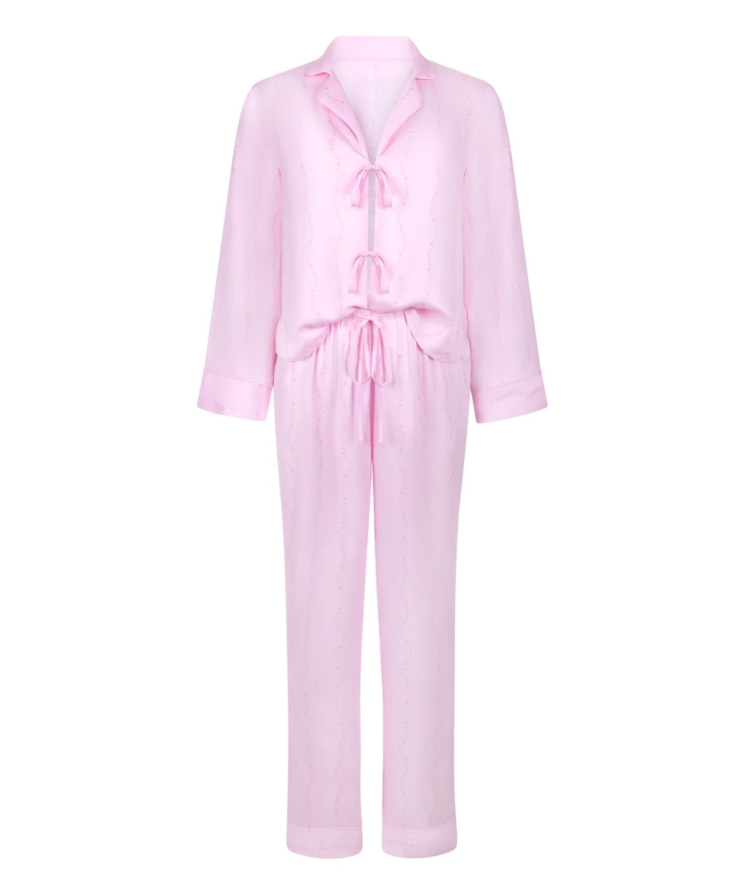 Hunkemoller Pink Lady Women Pyjama Set Woven Monchou SKU: 304614_Pink Lady Image 05