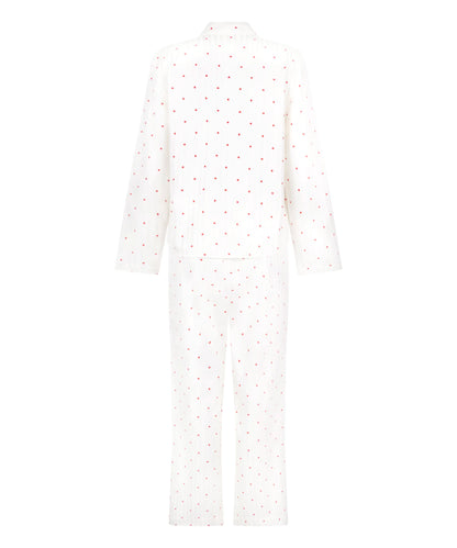 Hunkemoller Gardenia Women Pyjama Set Cotton Hearts SKU: 304621_Gardenia Image 05