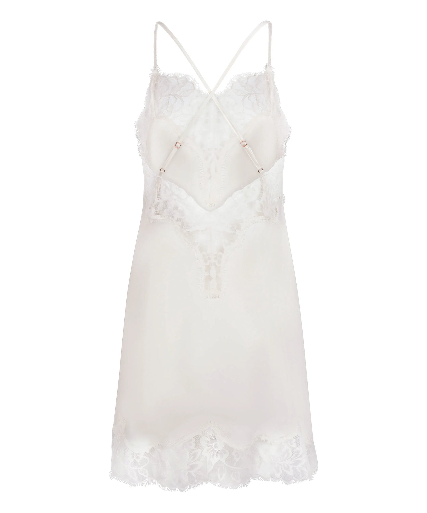 Hunkemoller White Women Valerie Slipdress SKU: 304622_White Image 05