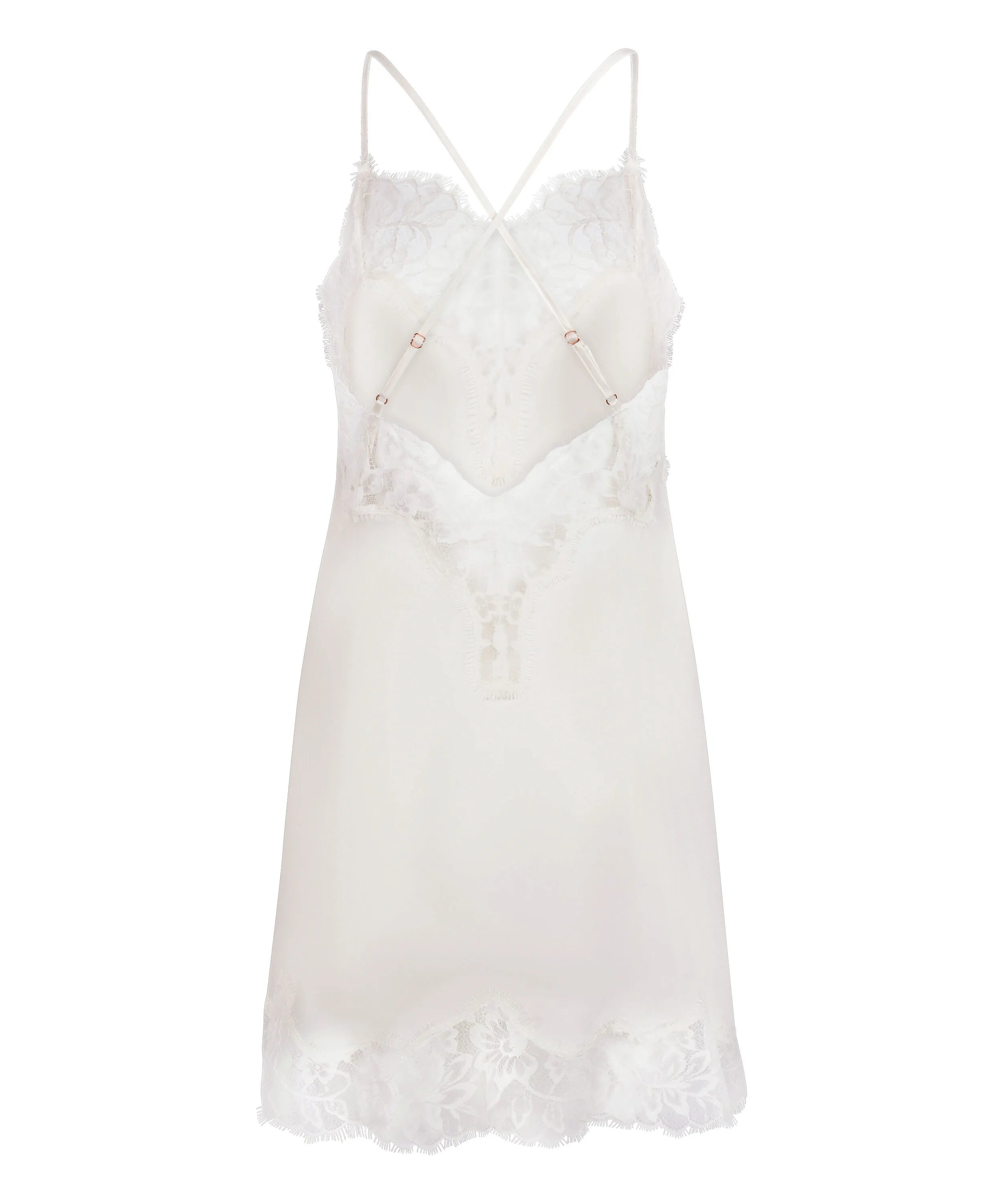 Hunkemoller White Women Valerie Slipdress SKU: 304622_White Image 05