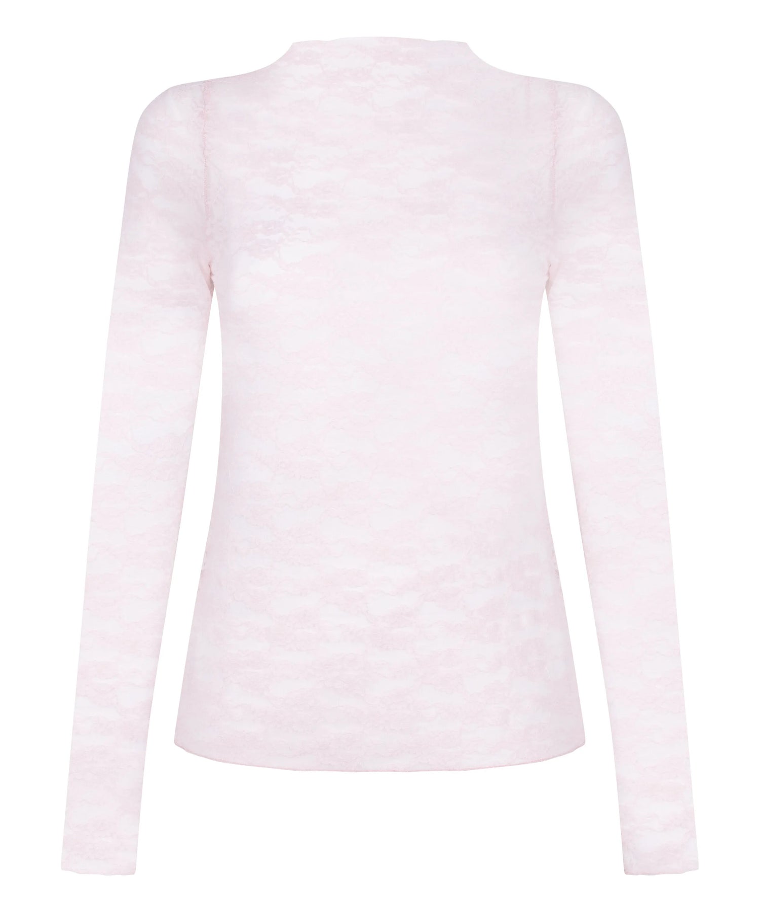 Hunkemoller Pink Women Allover Lace Top SKU: 304625_Pink Image 05