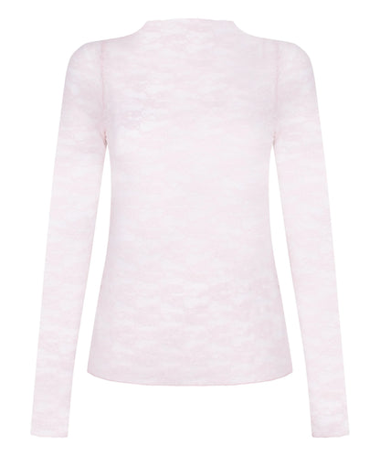 Hunkemoller Pink Women Allover Lace Top SKU: 304625_Pink Image 05