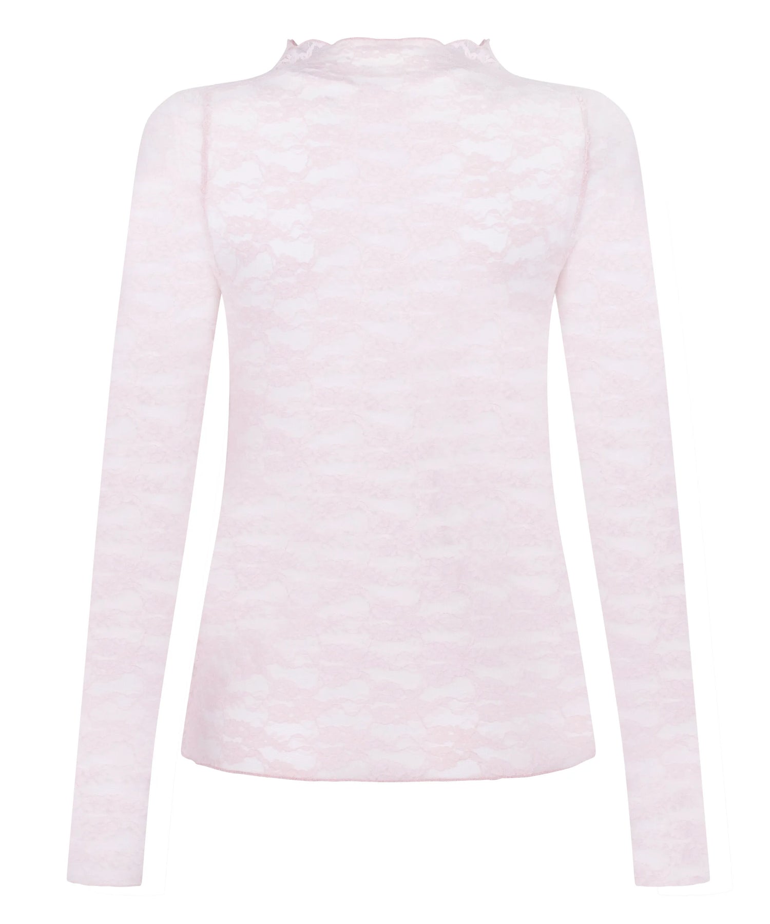 Hunkemoller Pink Women Allover Lace Top SKU: 304625_Pink Image 06