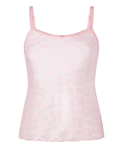 Hunkemoller Pink Women Allover Lace Cami SKU: 304627_Pink Image 05