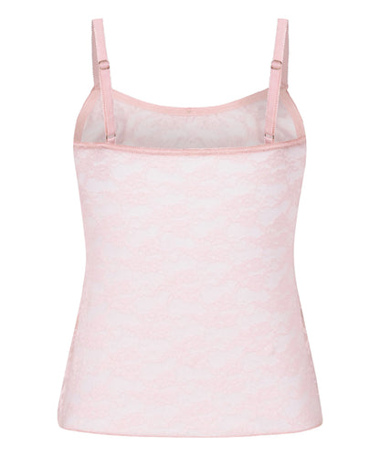 Hunkemoller Pink Women Allover Lace Cami SKU: 304627_Pink Image 06