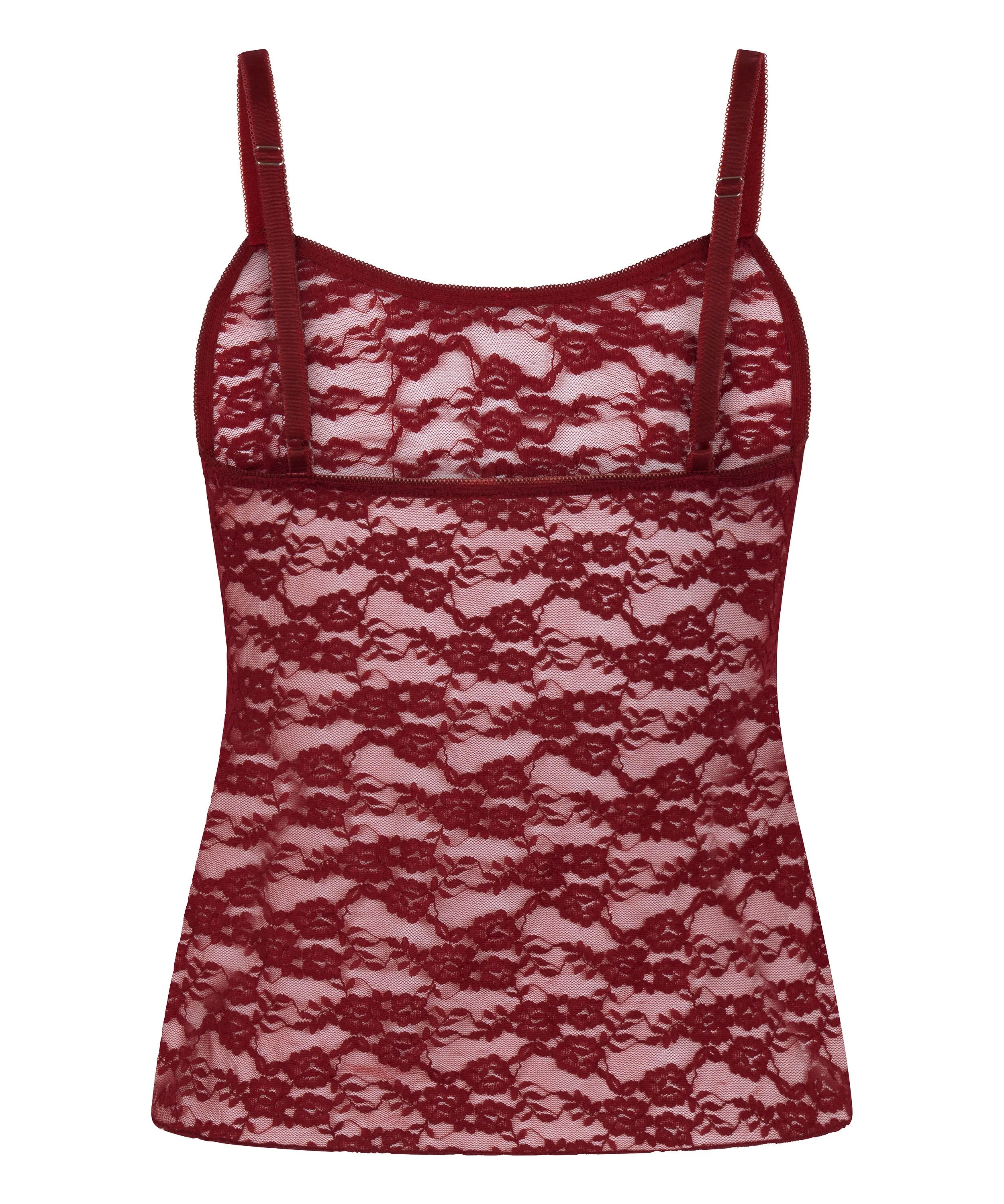 Hunkemoller Red Women Allover Lace Cami SKU: 304628_Red Image 06
