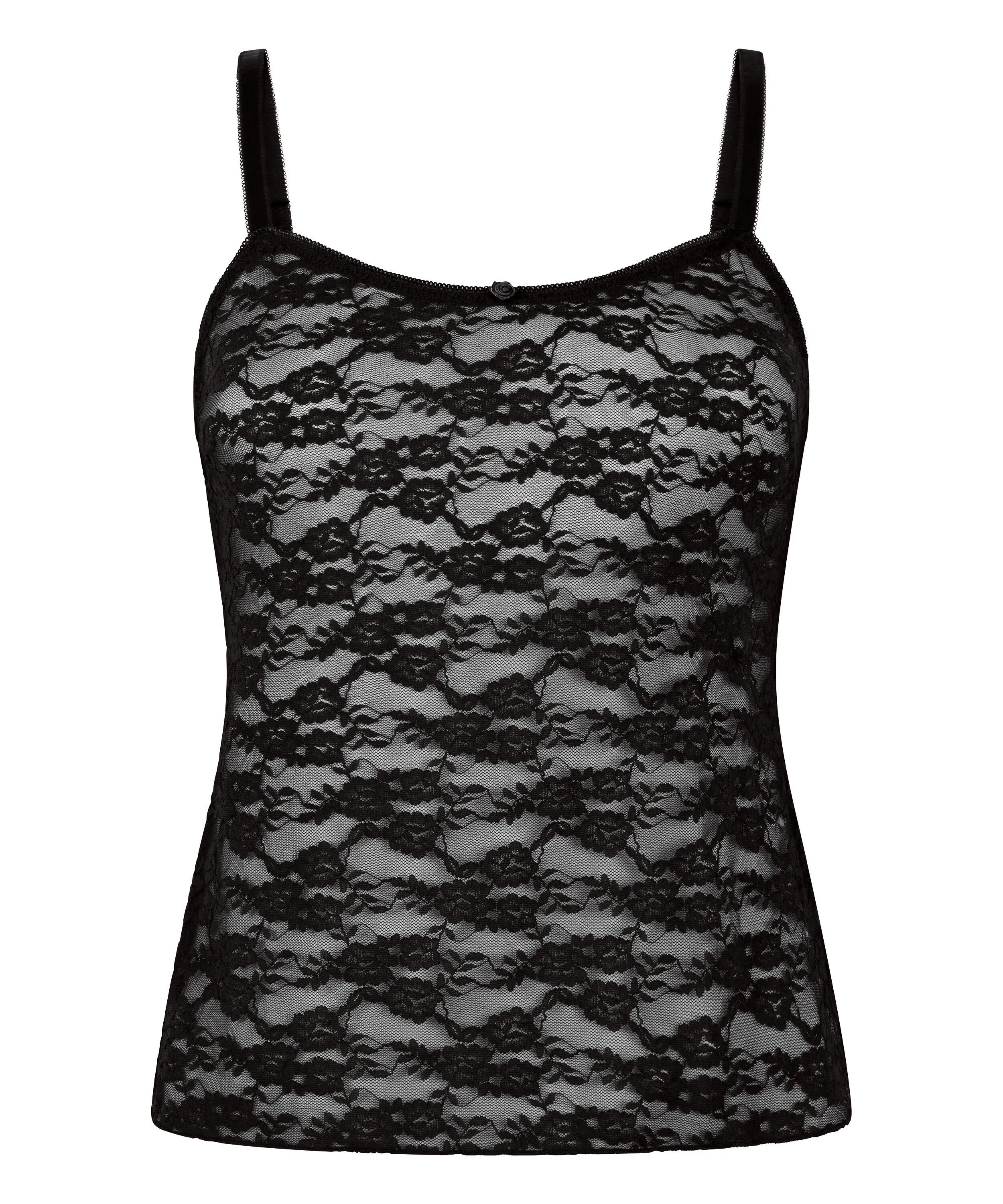 Hunkemoller Black Women Allover Lace Cami SKU: 304629_Black Image 05