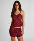 Hunkemoller Red Women Allover Lace Short SKU: 304630_Red Image 01