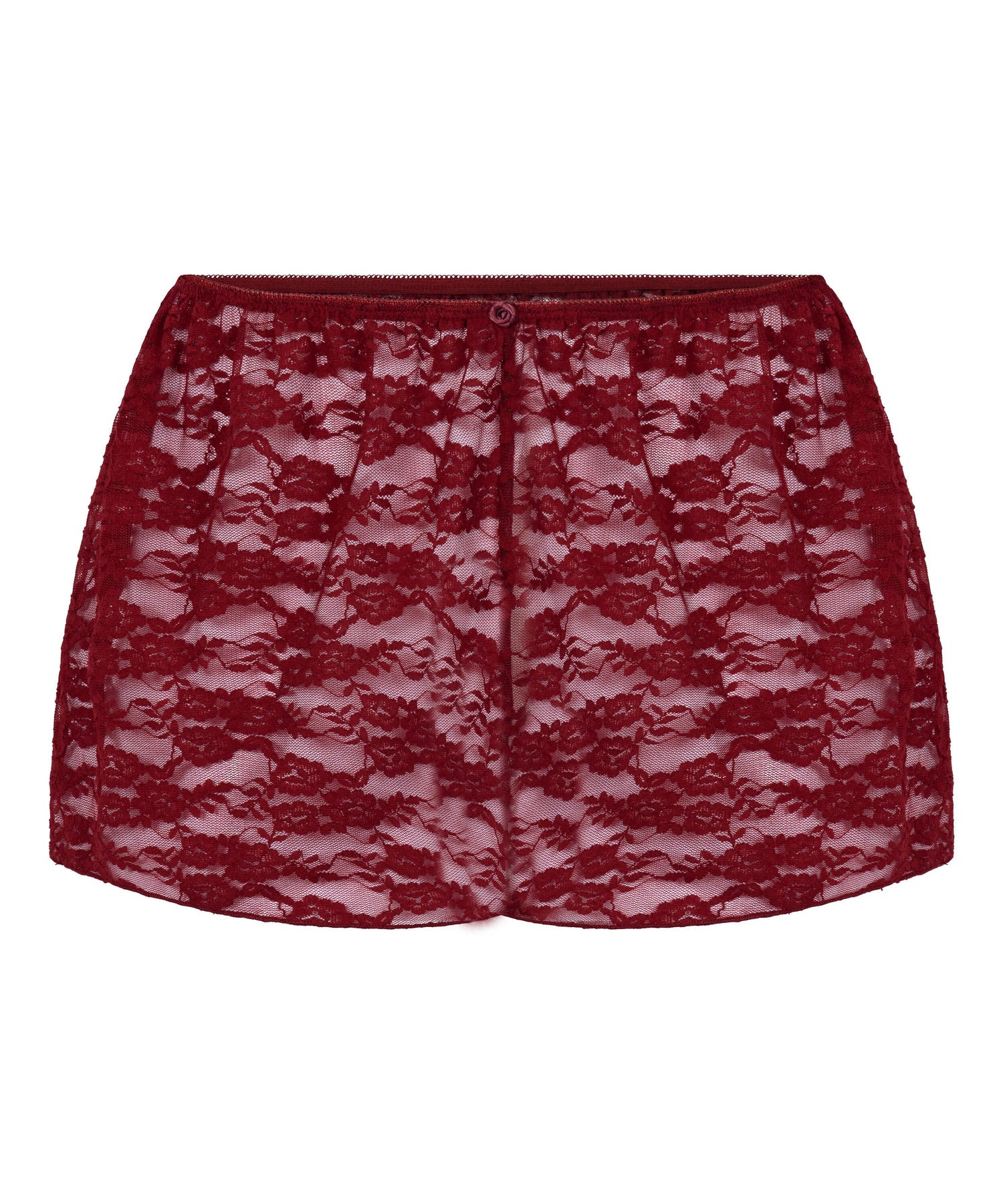 Hunkemoller Red Women Allover Lace Short SKU: 304630_Red Image 04