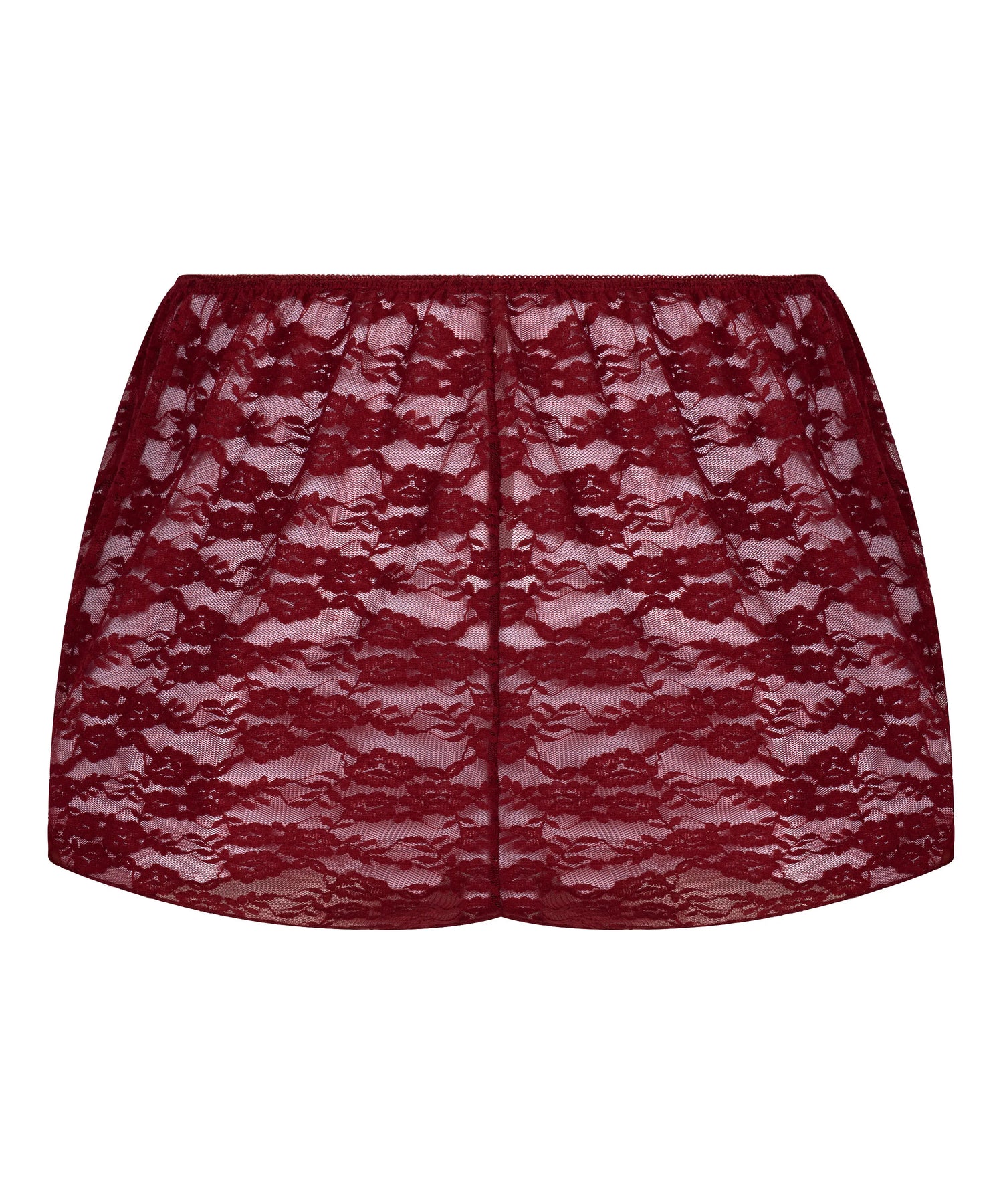 Hunkemoller Red Women Allover Lace Short SKU: 304630_Red Image 05