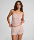 Hunkemoller Pink Women Allover Lace Short SKU: 304631_Pink Image 01