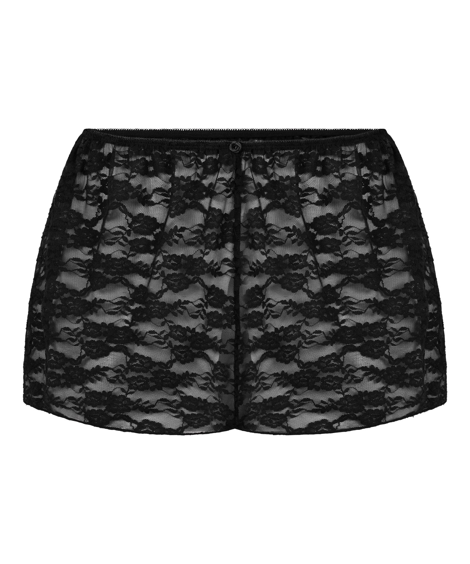 Hunkemoller Black Women Allover Lace Short SKU: 304632_Black Image 04