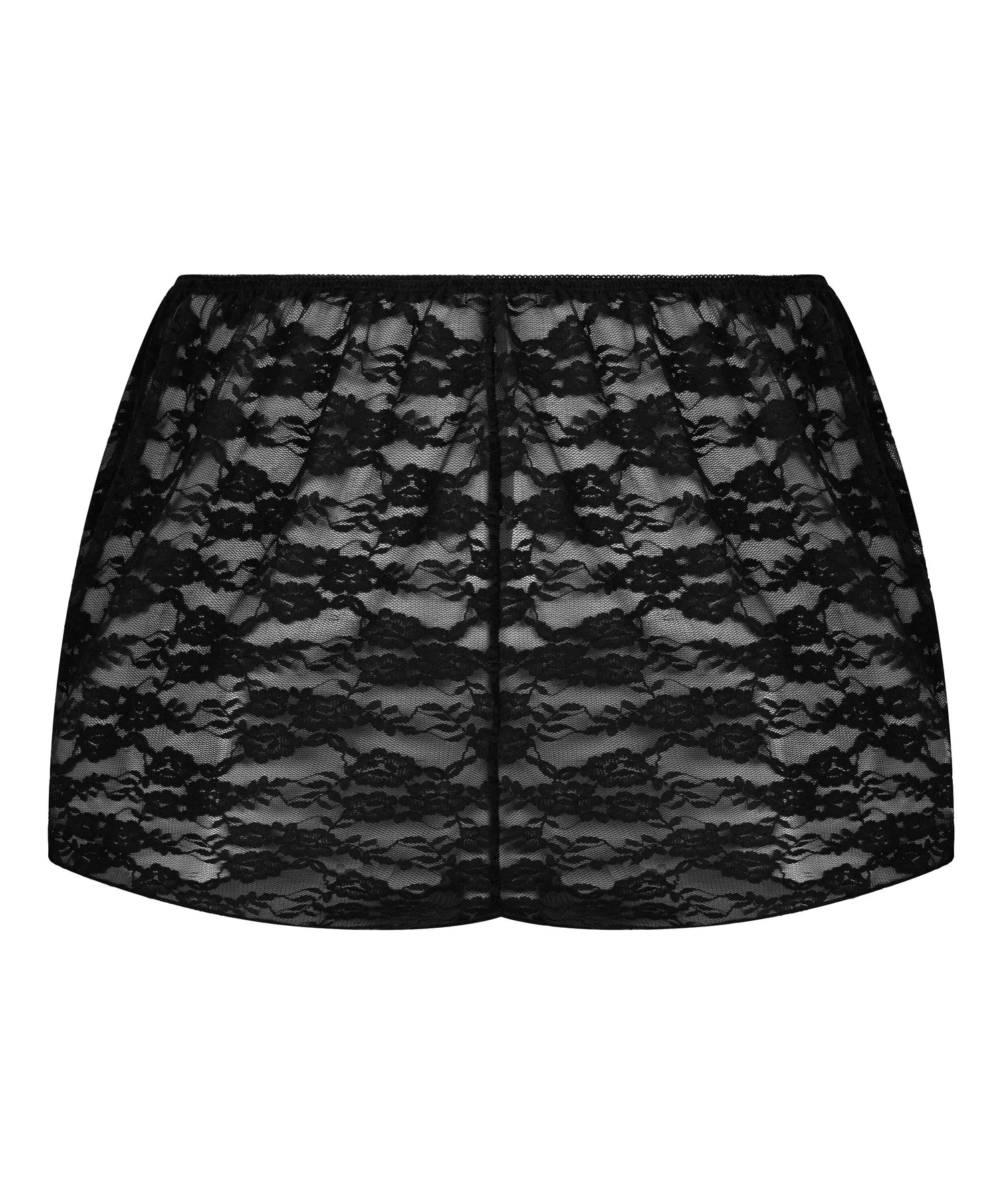Hunkemoller Black Women Allover Lace Short SKU: 304632_Black Image 05