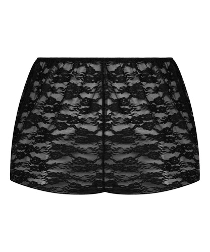 Hunkemoller Black Women Allover Lace Short SKU: 304632_Black Image 05