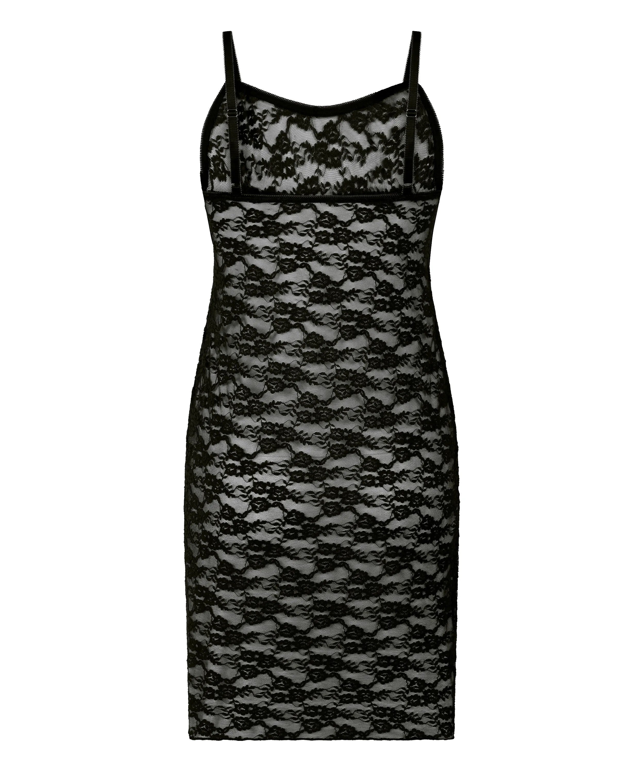 Hunkemoller Black Women Allover Lace Slipdress SKU: 304633_Black Image 05