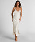Hunkemoller Gardenia Women Slipdress Long Satin SKU: 304637_Gardenia Image 01