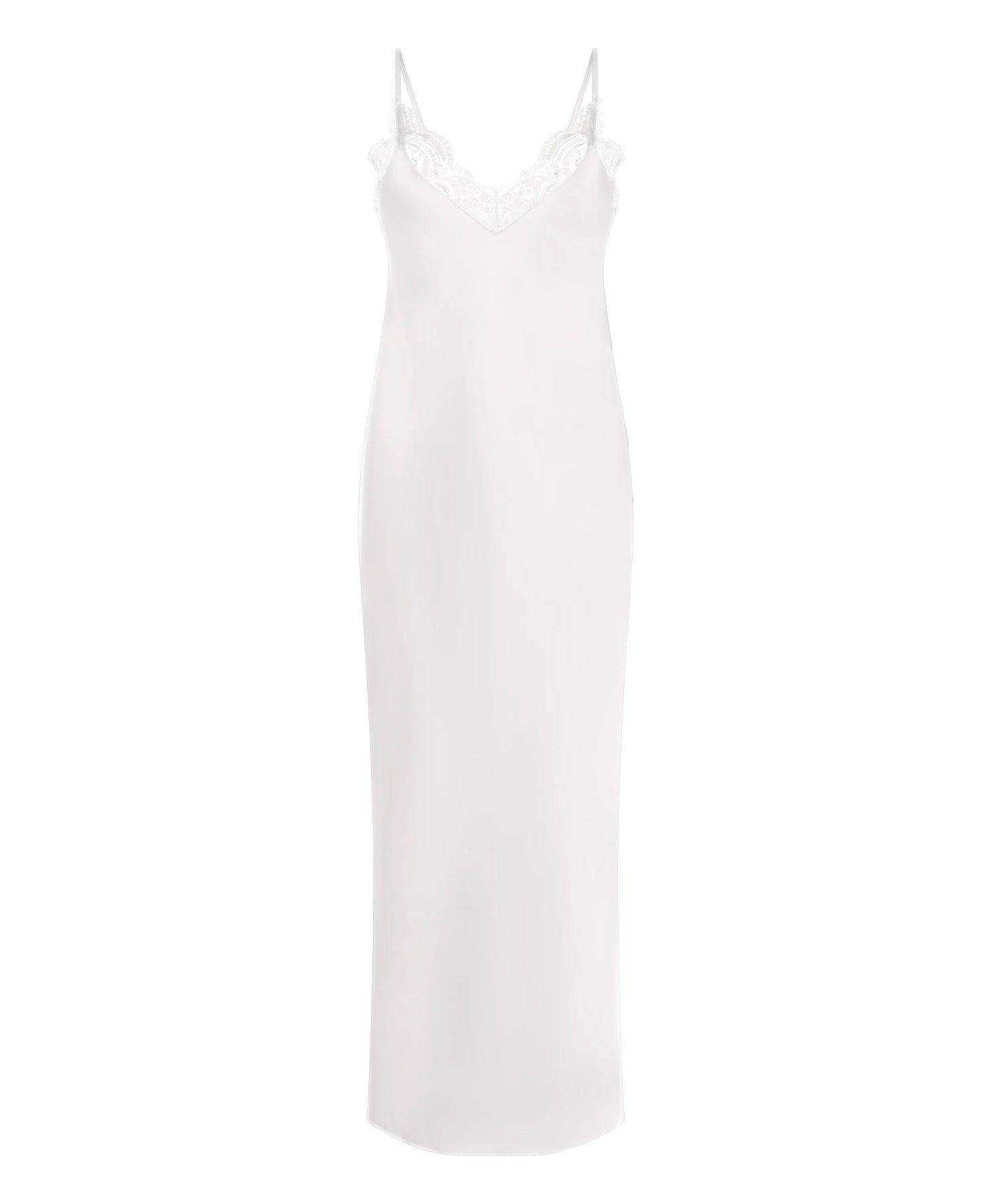 Hunkemoller Gardenia Women Slipdress Long Satin SKU: 304637_Gardenia Image 04