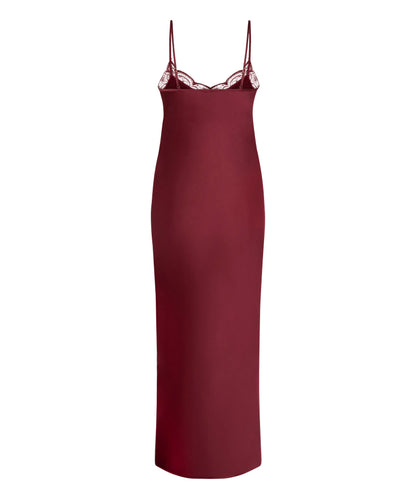 Hunkemoller Cabernet Women Slipdress Long Satin SKU: 304638_Cabernet Image 05