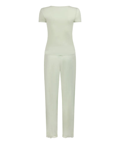 Hunkemoller Green Women Nana Pyjama Set SKU: 304645_Green Image 05