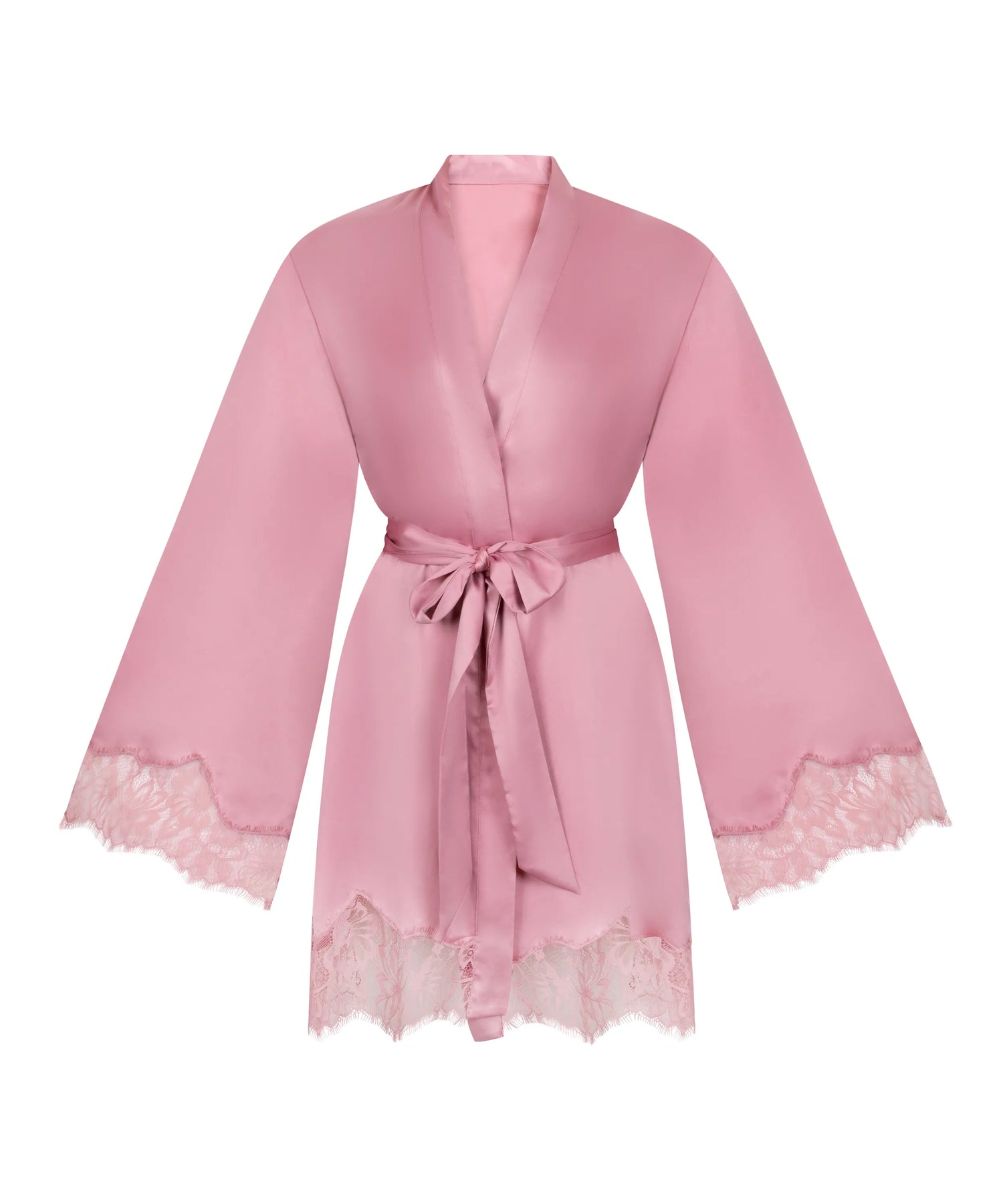 Hunkemoller Lilas Women Valerie Kimono Satin SKU: 304647_Lilas Image 04