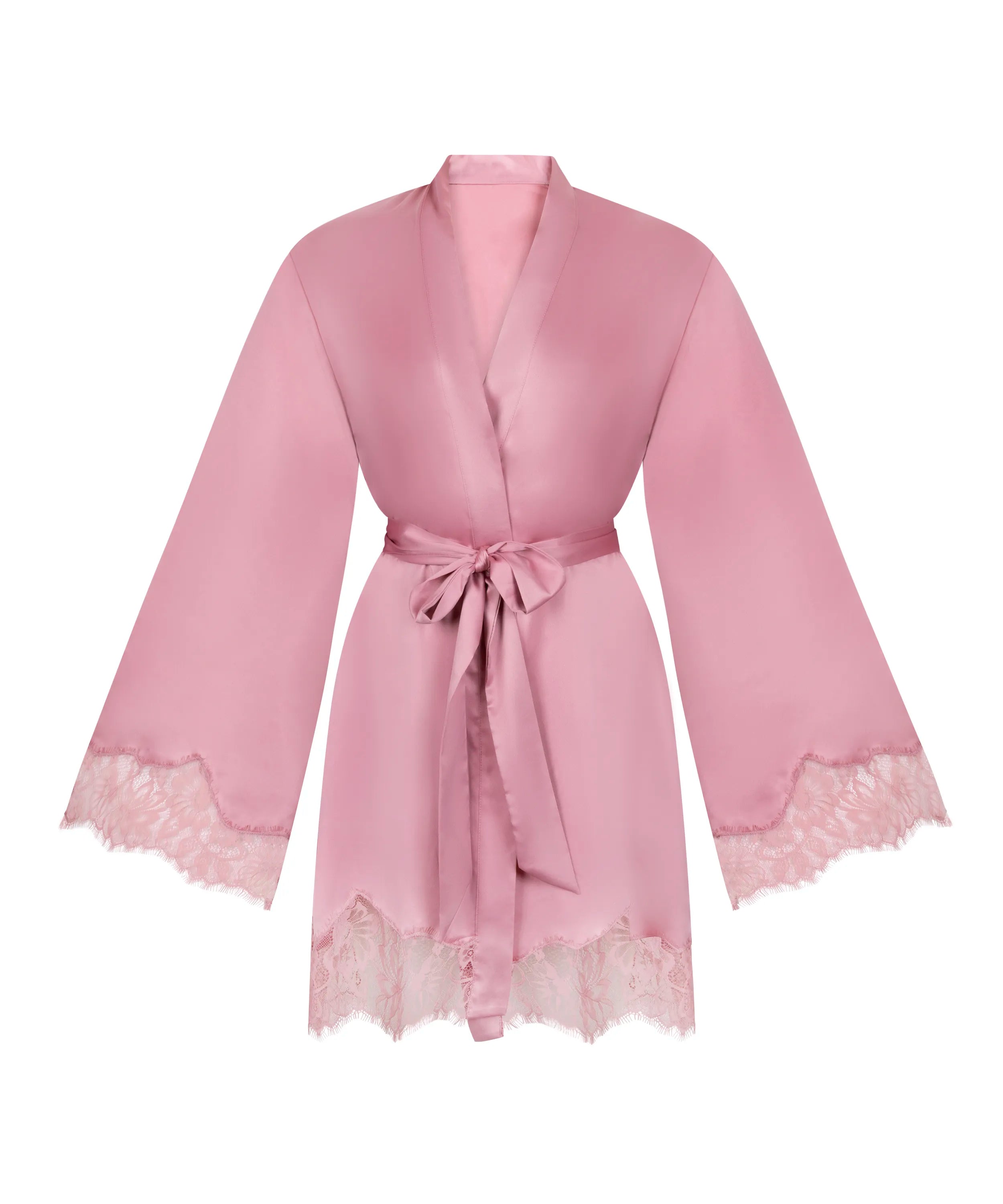 Hunkemoller Lilas Women Valerie Kimono Satin SKU: 304647_Lilas Image 04
