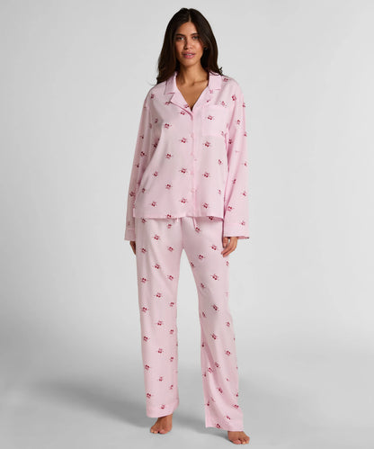 Hunkemoller Pink Women Cherry Woven Jacket SKU: 304648_Pink Image 03