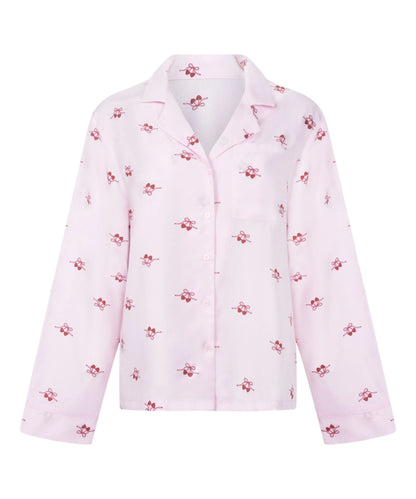 Hunkemoller Pink Women Cherry Woven Jacket SKU: 304648_Pink Image 05