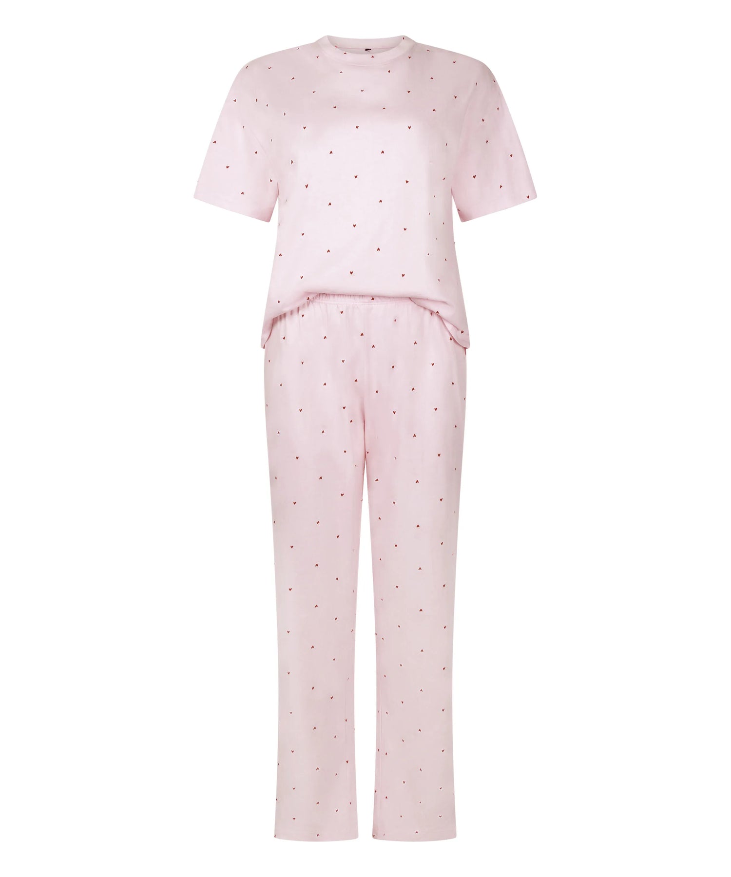 Hunkemoller Pink Women Pyjama Set Cotton Print SKU: 304651_Pink Image 04
