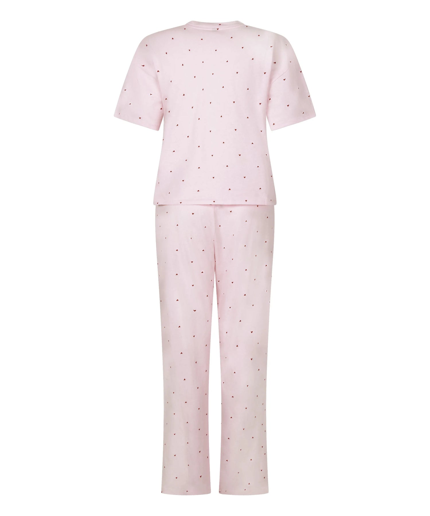 Hunkemoller Pink Women Pyjama Set Cotton Print SKU: 304651_Pink Image 05