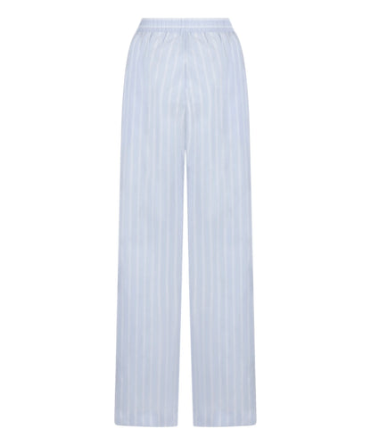 Hunkemoller Blue Women Stripe Cotton Woven Pant SKU: 304653_Blue Image 05