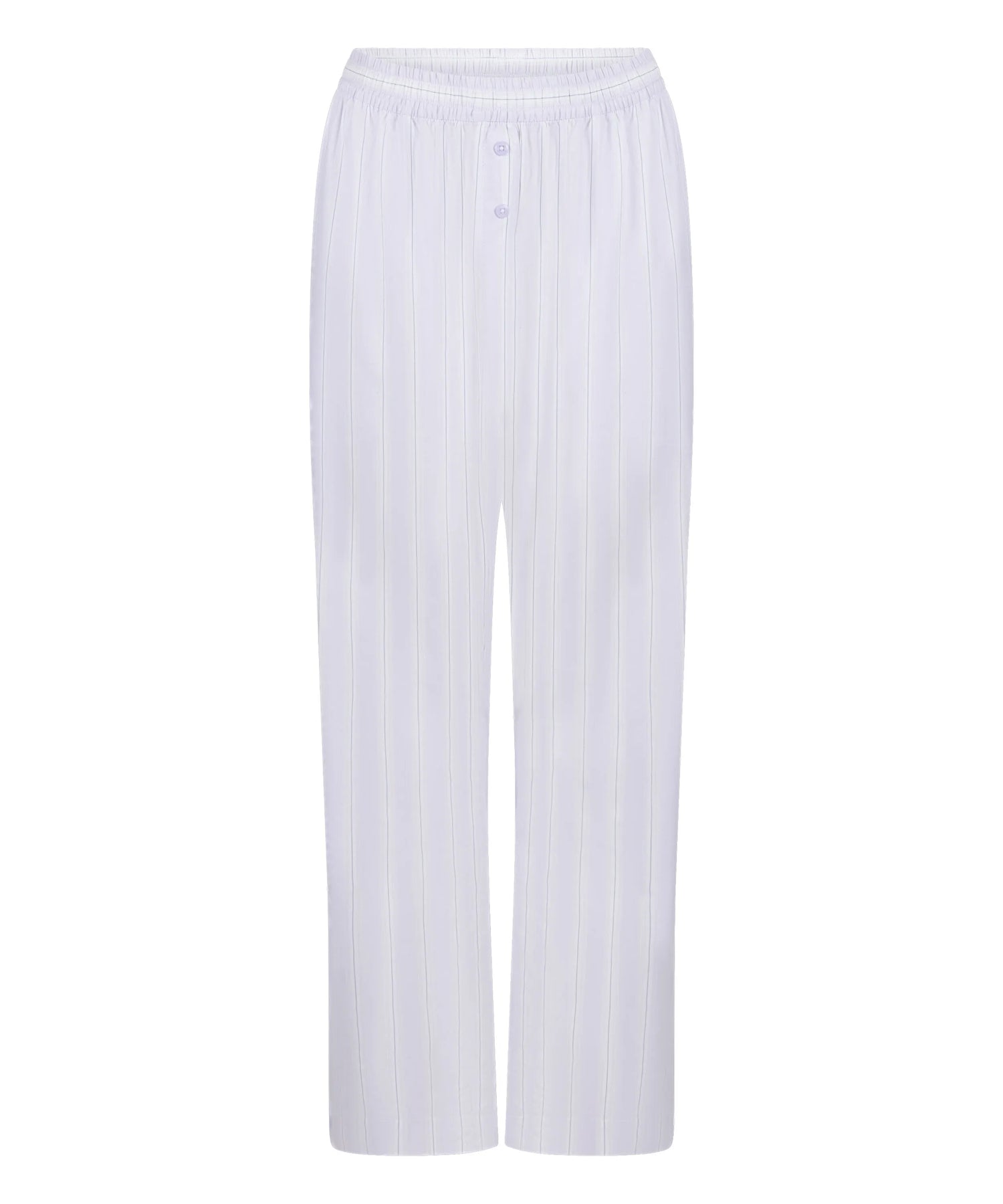 Hunkemoller Purple Women Stripe Cotton Woven Pant SKU: 304654_Purple Image 04