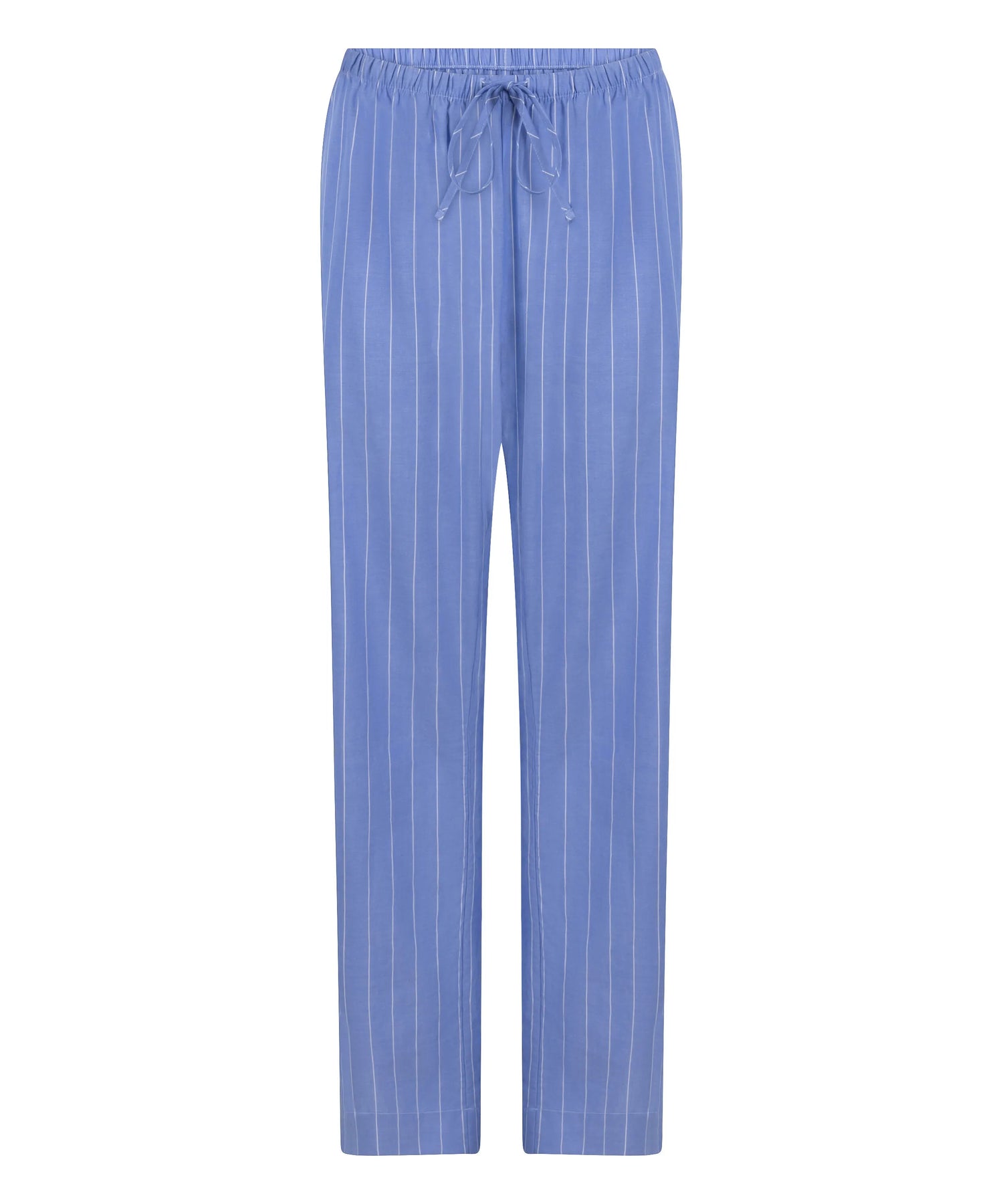 Hunkemoller Blue Women Stripe Cotton Woven Pant SKU: 304655_Blue Image 04