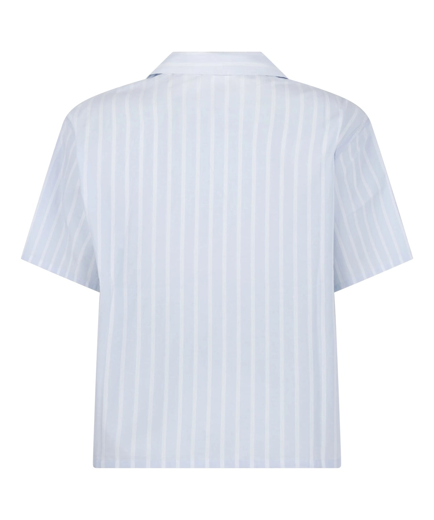 Hunkemoller Blue Women Striped Jacket Cotton SKU: 304657_Blue Image 05