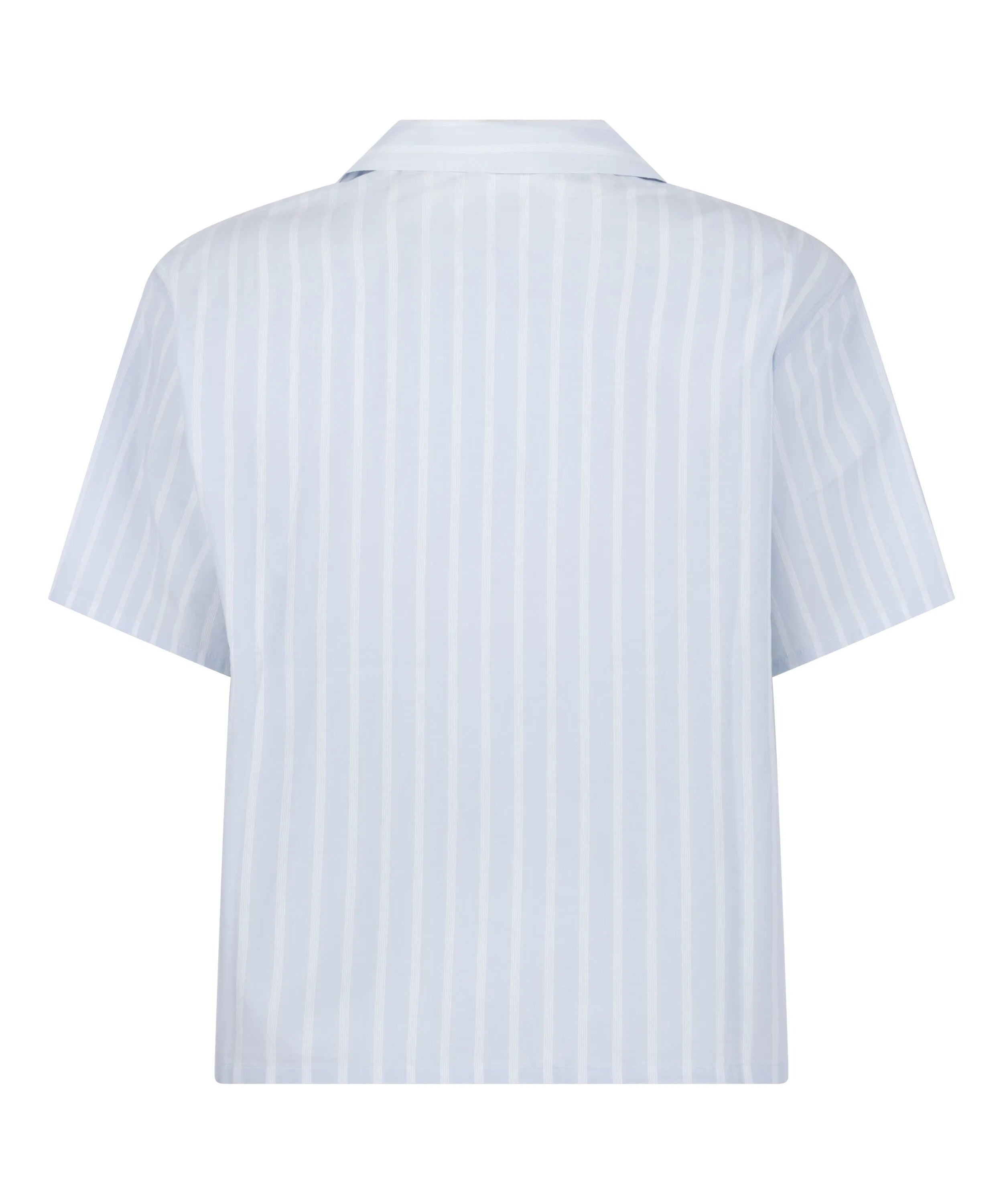 Hunkemoller Blue Women Striped Jacket Cotton SKU: 304657_Blue Image 05