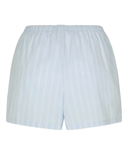 Hunkemoller Blue Women Striped Short Cotton SKU: 304659_Blue Image 05
