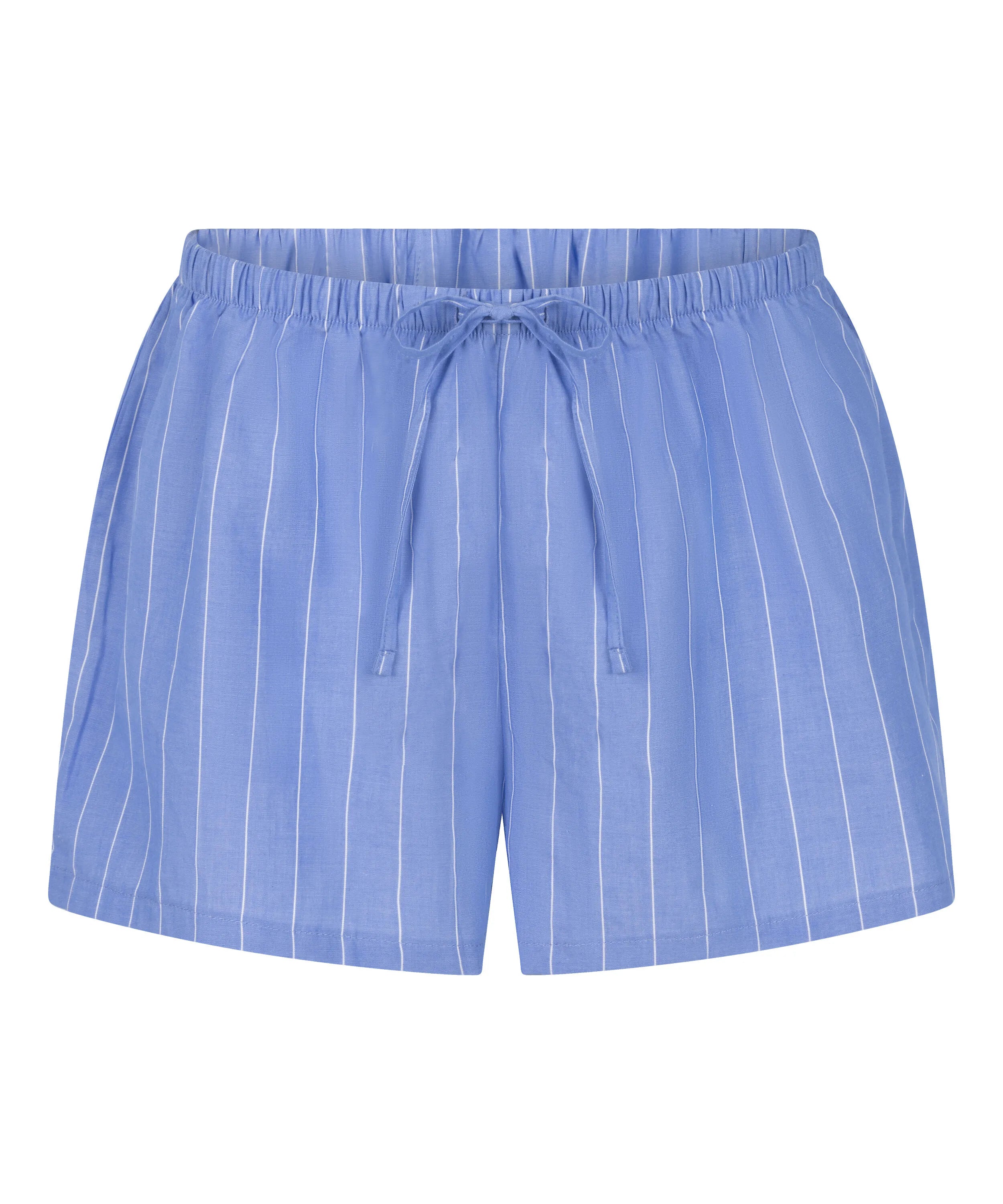 Hunkemoller Blue Women Striped Short Cotton SKU: 304660_Blue Image 04