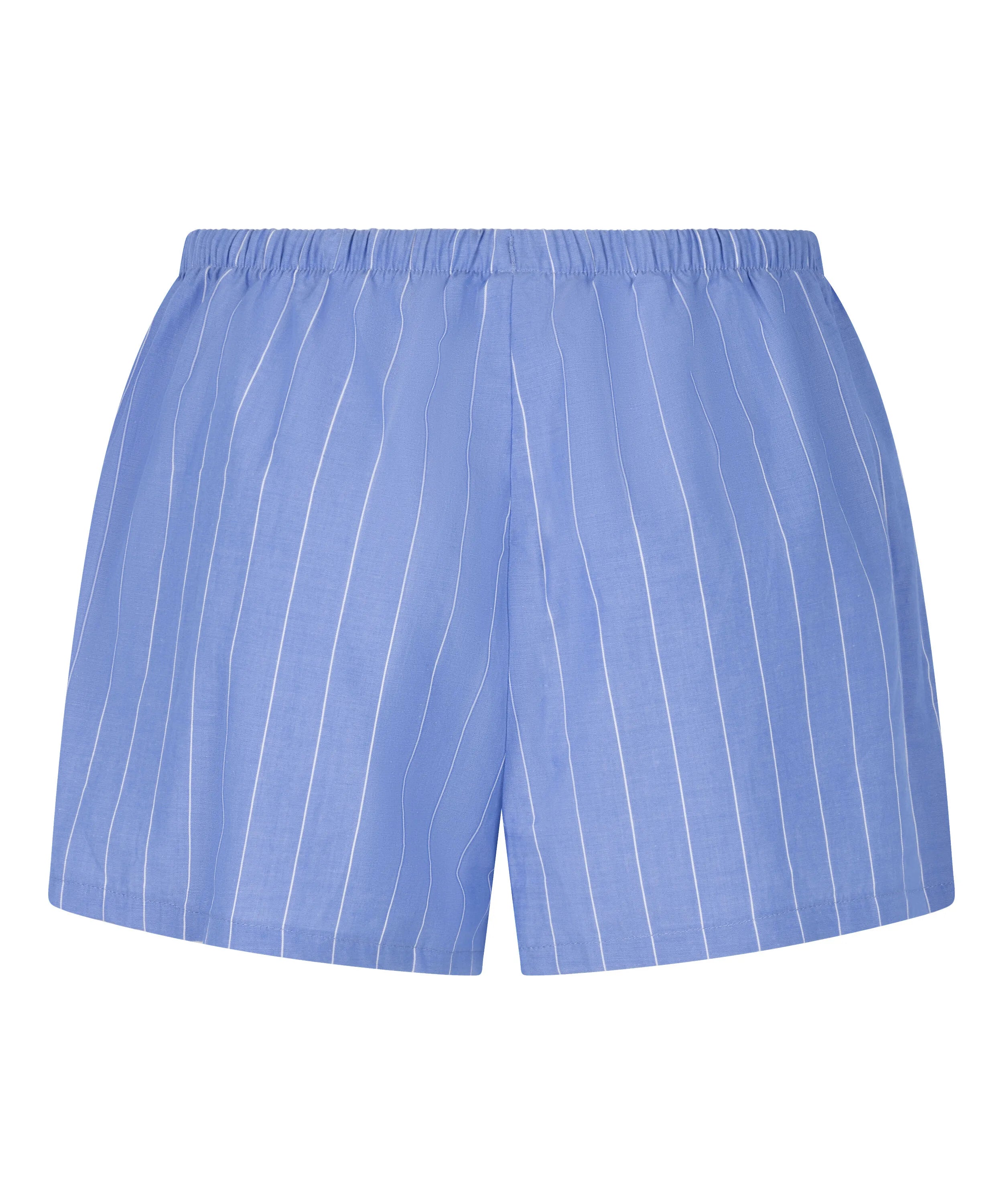 Hunkemoller Blue Women Striped Short Cotton SKU: 304660_Blue Image 05